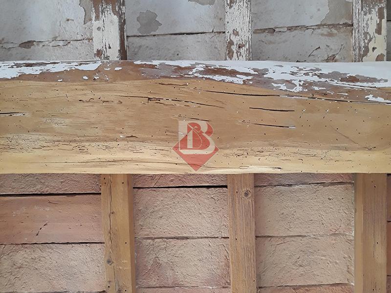 40 Isolamenti Bertoni Sabbiatura travi in legno prima e dopo